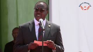 Cs Education Julius Ogamba sends sturn warning to students during requiem service Gilgil Stadium