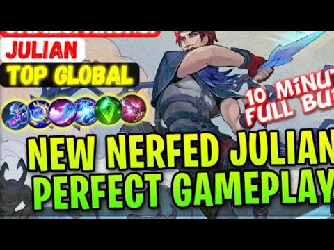 New Nerfed Julian 17 kills 1v5 Julian Gameplay New Season  #mlbb #julian #mpl #indopride