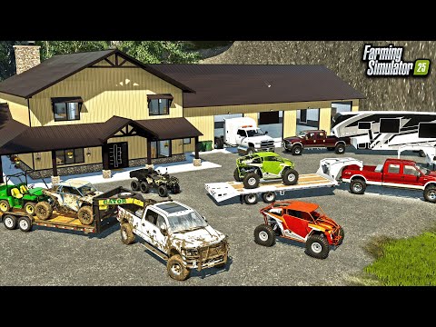 BUILDING A MUDDING & OFF-ROADING COMPOUND! (ATV, SXS, LIFTED TRUCKS!) | FS25
