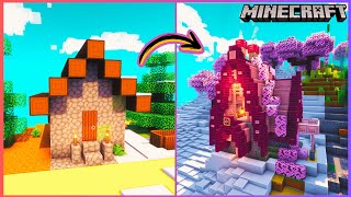 Minecraft: How to build a Beautiful a Starter Cherry Blossom House