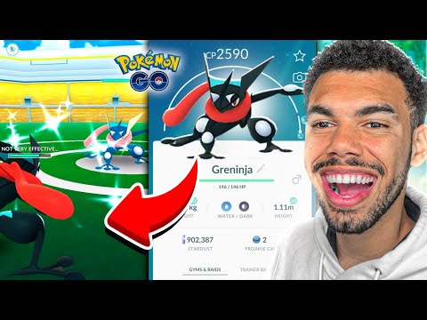 GRENINJA SHINY DERRUBANDO GINÁSIOS - POKEMON GO | Cris |