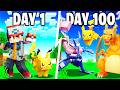 I Spent 100 DAYS As ASH KETCHUM In Pokémon Minecraft Vs My Rival Duos Cobblemon