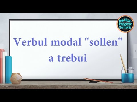 15.Verbul Modal sollen Limba germana pentru incepatori