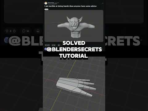 Best Blender Hand Modeling Tutorial🔥