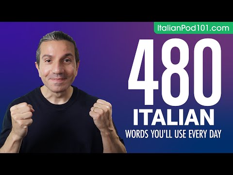480 Italian Words You'll Use Every Day - Basic Vocabulary #88