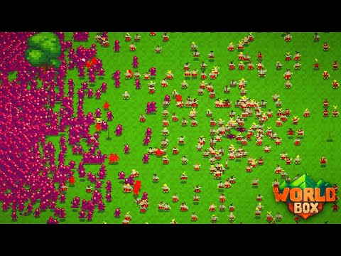 I Forced 4 DEADLY Viruses To Fight Over Humanity in Worldbox