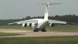 preview picture of video 'Ilyushin Il-76 Take off at Geilenkirchen'