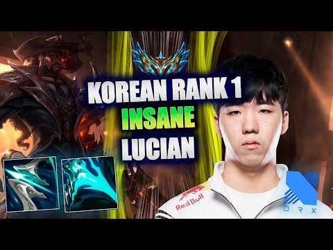 TOP 1 KOREAN CHALLENGER LUCIAN REPLAY! DRX Taeyoon BOT lane perfomance.