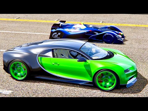 Bugatti Chiron with NOS 5000 HP vs Red Bull X2010 - Nardo Speed Ring