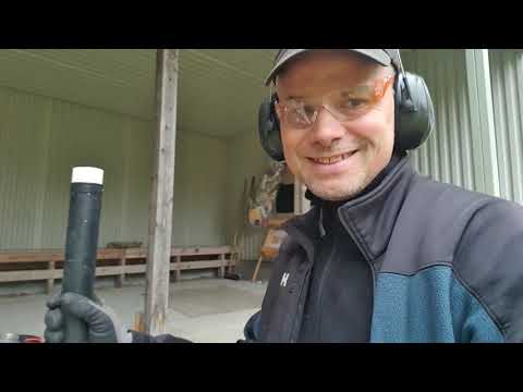 Potato cannon speed and distance test. Small and mini size
