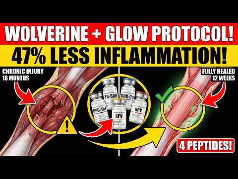 Wolverine + GLOW Peptide Protocol | BPC-157, TB-500, GHK-Cu, KPV (Complete Guide)