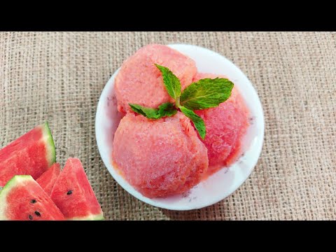 Watermelon Ice Cream | Watermelon Recipe | How to Make Watermelon Ice Cream | Summer Recipes