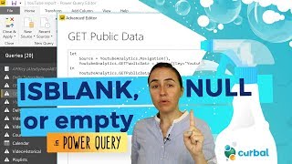 If ISBLANK, NULL or EMPTY in power query