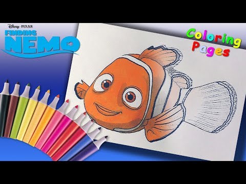 Finding Nemo Coloring Book. How to coloring Nemo. Coloring Pages for Kids Video