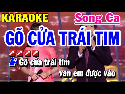 Karaoke Gõ Cửa Trái Tim - SONG CA Nhạc Sống (Beat Hay) Huỳnh Lê