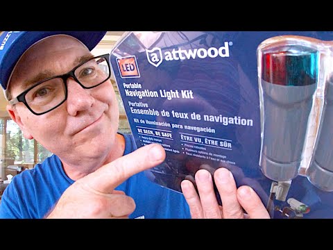 Attwood Navigation Lights - clamp on LED navigation lights for jon boat