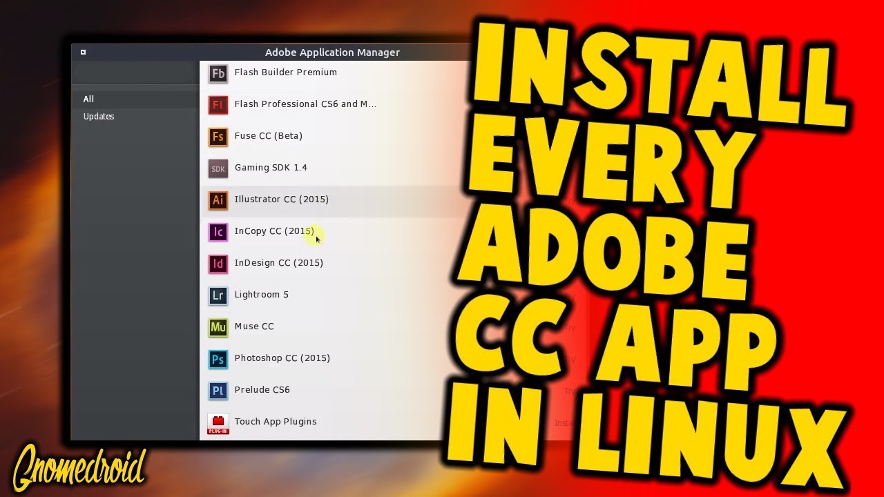 HOW TO INSTALL ANY ADOBE CC 2015 APP IN LINUX (Photoshop, Illustrator, Dreamweaver, Fireworks)