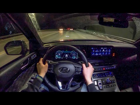 2022 Hyundai Palisade Calligraphy - POV Night Drive (Binaural Audio)