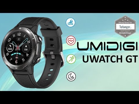 UMIDIGI Uwatch GT Smartwatch - 5ATM sport connected watch - Veryfit Pro - Unboxing