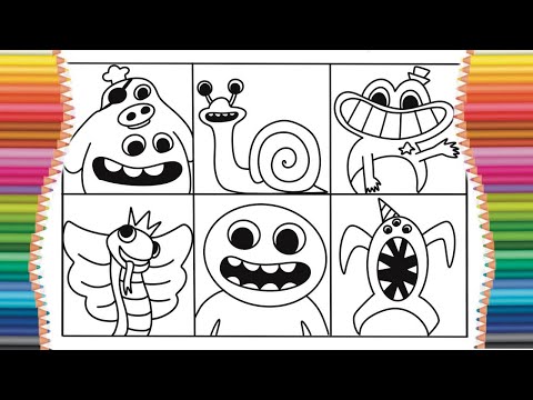 Garten of Banban 3 character Coloring Pages Drawing tutorial Fan art #banban2 #gartenofbanban2