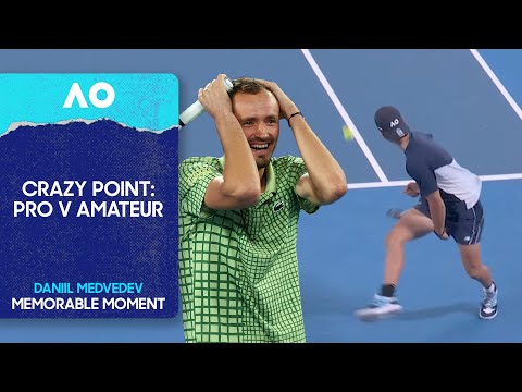 Amateur Hits Tweener Against Medvedev | 1 Point Slam | Australian Open 2026