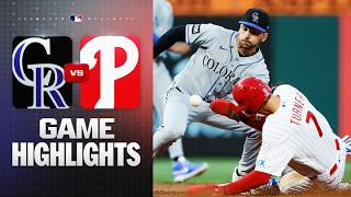 Rockies vs. Phillies Game Highlights (5/9/26) | MLB Highlights