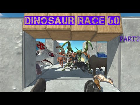 DINOSAUR RACE 60 PART 2 - Animal Revolt Battle Simulator