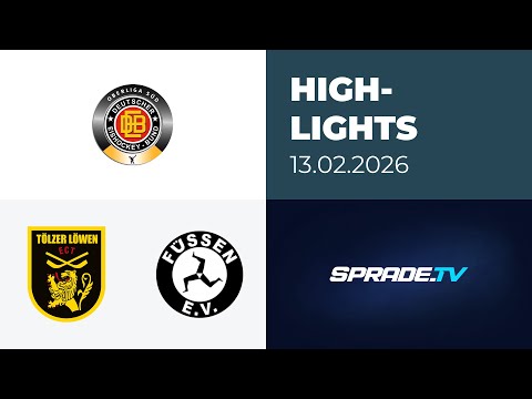 13.02.2026 - Highlights - Tölzer Löwen vs. EV Füssen