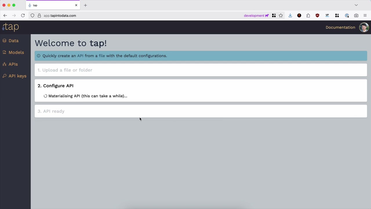 tap demo video