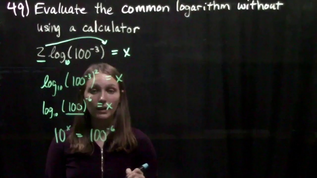 4.3 Logarithmic Functions #49