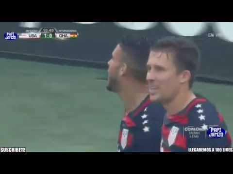 Dom Dwyer USMNT goal against Ghana. Nice Volley. 1st goal. Debut.