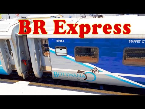 Botswana Railways BD 217 Shunts BR Express Coaches Out of Boarding Platform