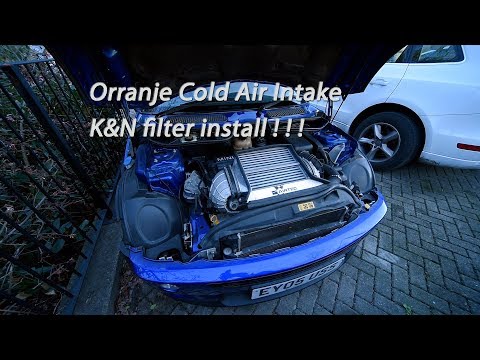 Project Mini - Orranje cold air intake and K&N filter install