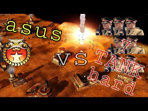 Generals ZH asus|UA (CHINA) vs 7 TANK (hard army) [РЕВАНШ ЗА bl9rTV]