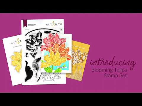 Beautiful Floral Layering Stamps: Blooming Tulips Stamp Set
