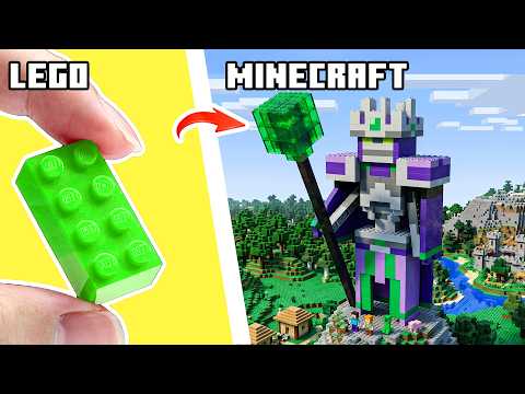 I Put REAL LEGO into Minecraft to build The Nameless One! | Steve Brix