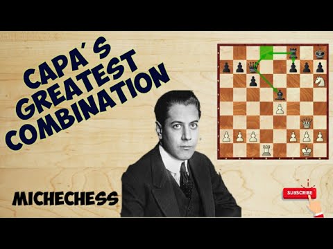 BEST 💯 Attack Game by Capablanca ➕ Queen Sacrifice | World Champions' Chess Masterpieces
