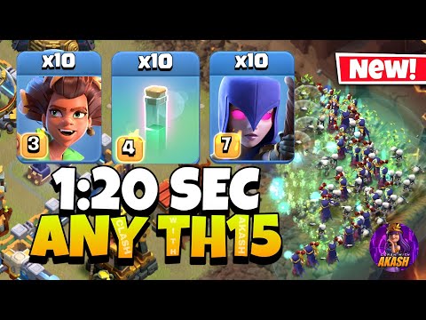 TH15 Root Rider Witch attack Strategy !! Best Th15 Attack Strategy in Clash of Clans 🔥