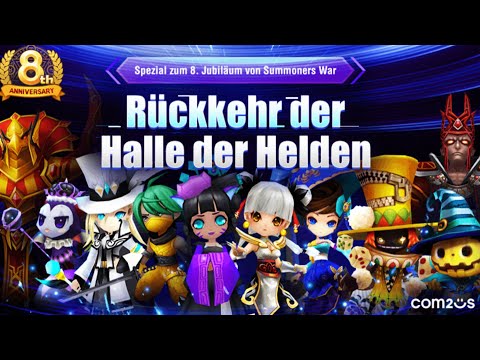 2x Halle der Helden zum 8. Jubiläum - Summoners War Halle der Helden Rückkehr