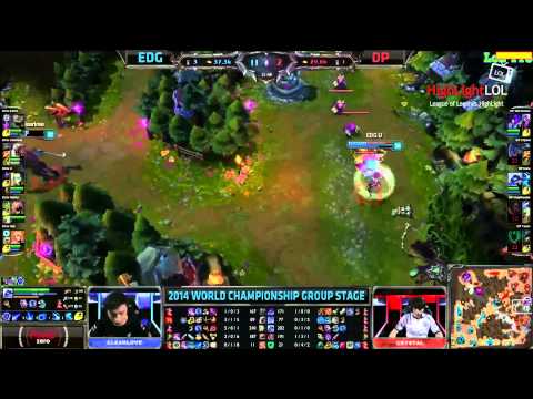 Highlight EDG vs DP Day 2 Edward Gaming vs Dark PassageLoL S4 World Championship 2014