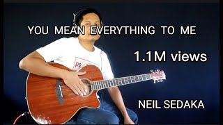 Neil Sedaka-You Mean Everything To Me,Instrumental Guitar With Lyrics