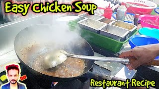 5 minute Recipe of Chicken Soup 🐓 - Chicken Soup Restaurant Recipe - My kind of Productions