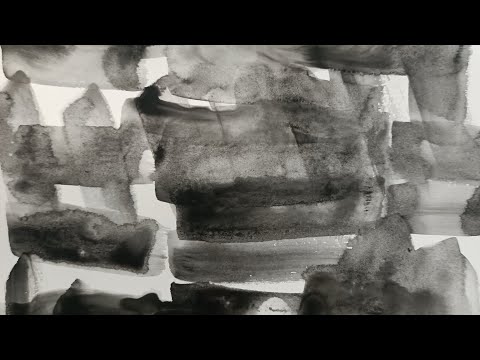 Blackened Heart 🖤🖤 Abstract Watercolor Painting #shorts