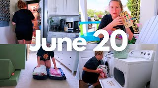 JUNE 20 VLOG | packing for the beach, new travel toys + cleaning the house