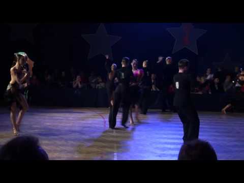 Katarzyna Szczukiewicz i Jakun Przybysz  OTTT 28.02.2015 Wyszków pow. 15 B Łacina CHA-CHA