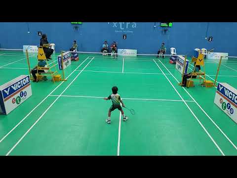 Victor UAE Badminton Gold Junior Championship 2023 - Boys Single U9 Final - Aadidev VS Ayaan - Set 1