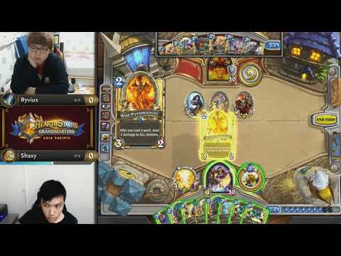 Ryvius vs Shaxy - Hearthstone Grandmasters Asia-Pacific S2 2019 - Week 7