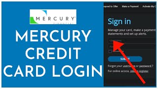 How To Login Mercury Credit Card | Mercury Credit Card Account Sign In 2023