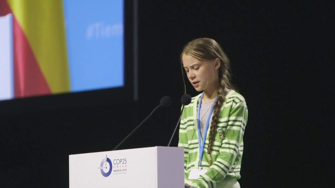 Greta Thunberg full speech at UN Climate Change COP25 - Climate Emergency Event