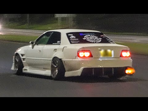 320+ BHP Toyota Chaser JZX100 Drifting At Car Meets! - Flames, Acceleration & 1JZ Sound!